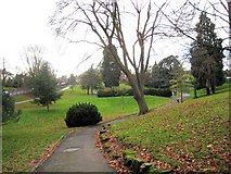 SO8275 : Path to former paddling pool, Brinton Park, Kidderminster by P L Chadwick