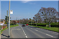 Bus stop and speed warning, Battle Road, Hailsham