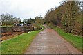 Towpath of Grand Union Canal by Knowle Locks, Knowle near Solihull