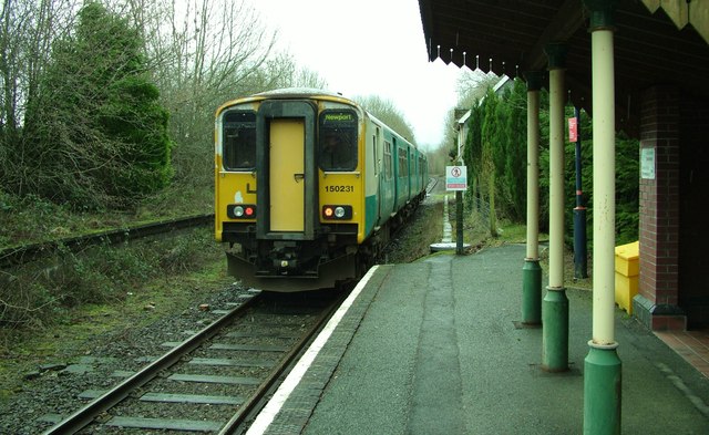 Llangunllo station - the train now departing from...