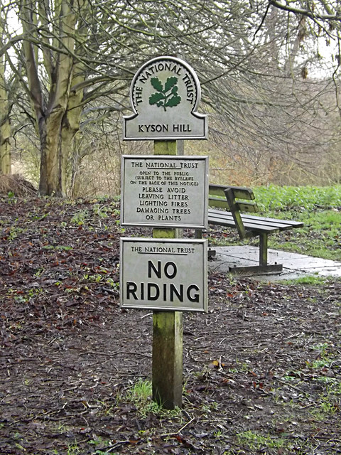 Signs on Kyson Hill