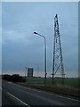 Pylon alongside Ferry Road West, Scunthorpe