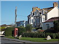 Marazion: phone box, West End