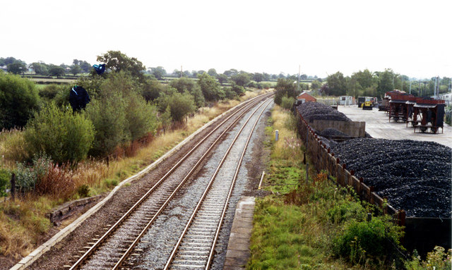 Site of former Calveley station, 1990