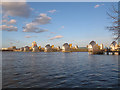 TQ4179 : Thames Barrier closed, upstream by Stephen Craven
