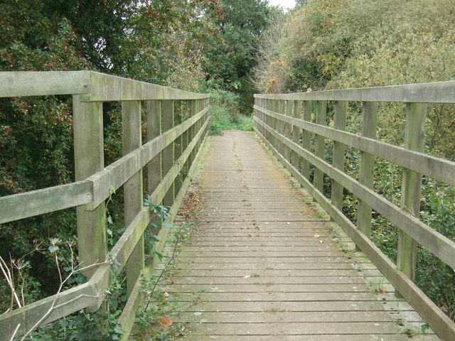 Weavers Way, footbridge near Briggate