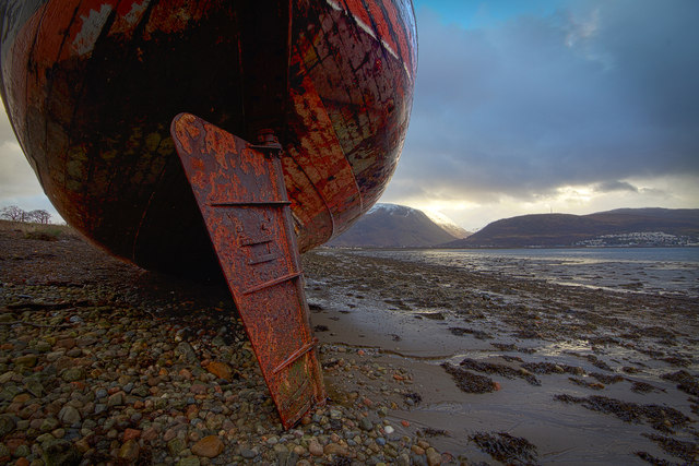 Abandoned Fishing Vessel near Corpach