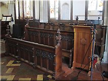 TL8741 : St. Peter's Church, Sudbury - choir stalls by Mike Quinn