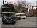 SJ8398 : Wedding Buses in Albert Square by David Dixon