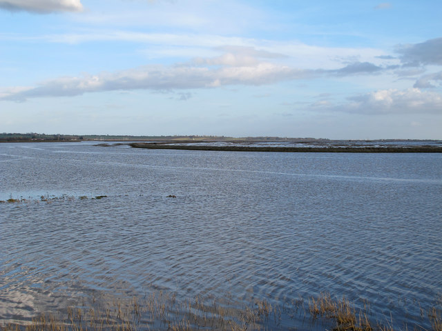 Bridgemarsh Island at High Tide © Roger Jones :: Geograph Britain and ...