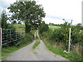 H6506 : Farm access lane traversing a drumlin by Eric Jones
