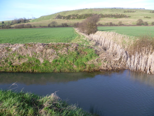 Drainage channel seen from the Saxon... © Marathon :: Geograph Britain ...