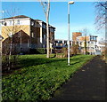 Path to the SE corner of Duffryn High School, Newport