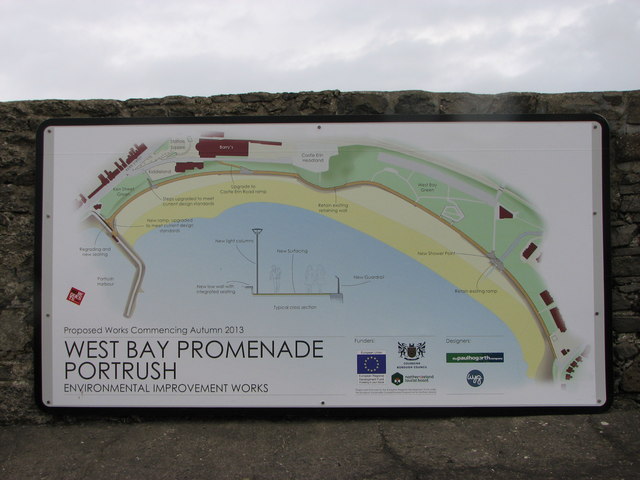 Information sign Portrush Harbour