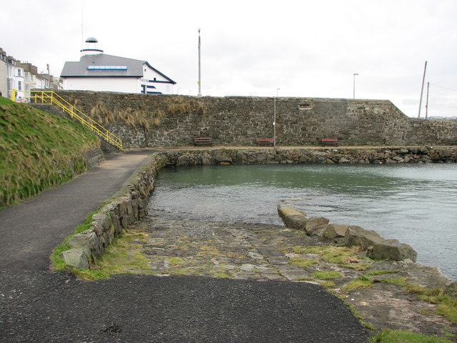 The "wee beach" Portrush harbour
