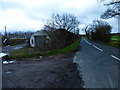 Tithebarns Lane looking east from farm buildings