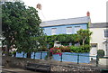 Blue painted house, Main St