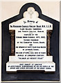 All Saints, Church Street, Edmonton - Wall monument