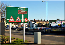J3979 : Direction sign, Holywood bypass by Albert Bridge