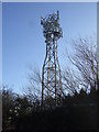 Communications mast off Hob Hill Lane