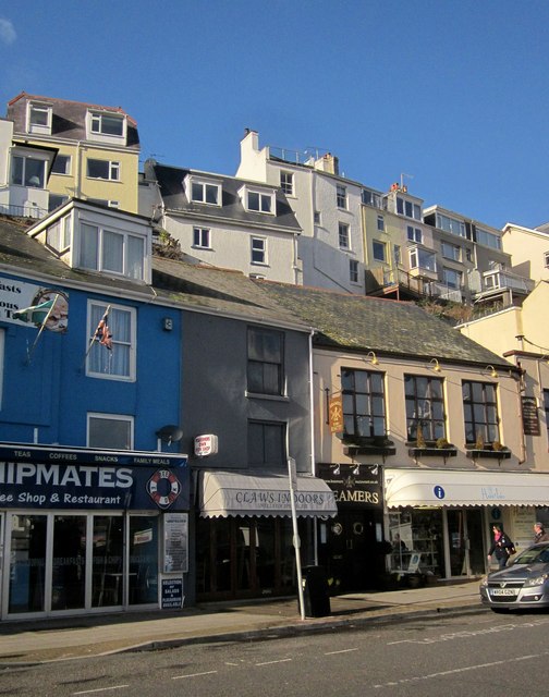 Shops along The Quay at Brixham \u00a9 Derek Harper cc-by-sa\/2.0 :: Geograph ...