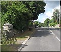 View west along Hilltown Road (B180) at Bryansford