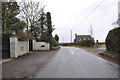 Kiddemore Green Road showing the entrance to Villa Farm