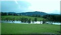 Clun River flooding near to  Clungunford