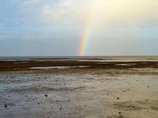 Rainbow at sea © Robin Webster :: Geograph Britain and Ireland