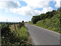 The Aughrim Road at the entrance to Aughrim Quarry