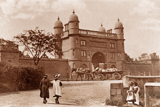 Wollaton Lodge, in late Victorian times, Derby Road
