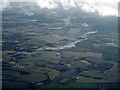 Flooded River Chelmer from the air