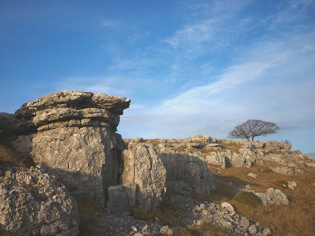 Limestone outcrops, Newbiggin Crags