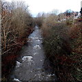 Rhymney River near Rhymney railway station