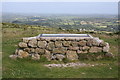 Panoramic sign near the summit of Carn Marth