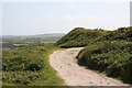 Track near the summit of Carn marth