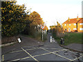 Footpath to Castle Hill & entrance to Garden House