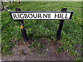 Rigbourne Hill sign