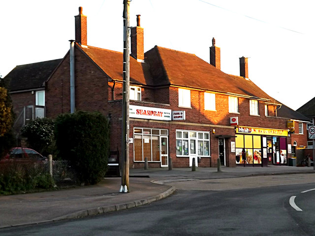 Parade of shops off Rigbourne Hill