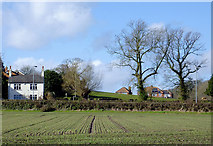 SO8793 : Farmland near Wombourne, Staffordshire by Roger  D Kidd