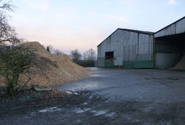 Huge pile of woodchips