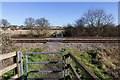 Footpath crosses the railway