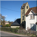 Fowlmere: the tower of the United Reformed Church