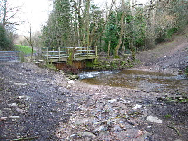 Ford and footbridge over the Afon Terrig
