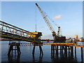 Crane and Jetty on the River Thames, New Charlton