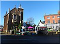 Sunday market outside Woburn Town Hall