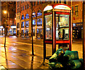 Nocturnal telephone box, Belfast