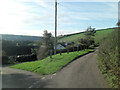 Un-named lane junction at Rickham