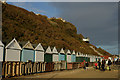 SZ0890 : Beach Huts at West Cliff, Dorset by Peter Trimming