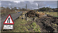 ST0267 : Road Works on the B4265 by Guy Butler-Madden